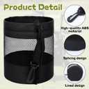 2 Pcs Golf Balls Storage Bag,Nylon Net Golf Ball Bag with Drawstring for Storing Golfs Balls Outdoor Carrying,Black