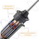 2 Pins Rear Side Power Window Motor Compatible with Dodge Ram 1500/Ram 2500/Ram 3500/Ram 4500/Ram 5500/Durabgo， Replace for 55276102AA 55276102AB 55276102AC 55276102AD 42-459 82-459 742-443