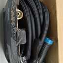 Garden Hose 100FT Non-Expanding, Lightweight Hose With 10-Function Nozzle, Leak-Proof No-Knot, Easy to Carry, Wear-Resistant, Sturdy 3/4GHT Flexible Water Hose for Outdoor (Black with Nozzle)