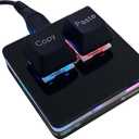 Copy and Paste 2-Key Keyboard SAYO OSU Keypad Hotswap One Handed Mechanical Gaming Keyboard Cherry Switch RGB Backlit Mini USB Keypad for macros or Rhythm Games (Black)