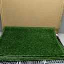 LOOBANI Dog Grass Pad with Tray - Dog Litter Box - Indoor Potty for Apartment and Patio Training - with 2 Packs Grass Pee Pads for Replacement, 16×20 Inch