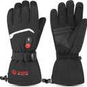 SAVIOR HEAT Heated Gloves Electric Rechargeable Battery Men Women 7.4V Heating Gloves Winter Ski Motorcycle Work Snowboarding Hunting Hiking Camping Walking (Large)
