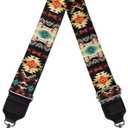 GLENLCWE Tribal Native Indian African Aztec Print Wide Purse Strap Replacement Belt Adjustable Shoulder Strap for Crossbody/Canvas/Purse/Handbag