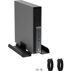 Universal Mini PC Desk Stand for Dell HP Lenovo Adjustable Vertical Desk Stand for Dell OptiPlex MFF 7050 7060 Lenovo ThinkCentre M910Q M700 HP EliteDesk 800 Mini PC Desk Mount Holder