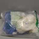 Girls Halloween Costume Kids Blue Dress White Apron with Plush Rabbit Bow Hair Band Socks (size 140)