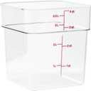 Cambro 4SFSCW135 CamSquare Square Food Storage Container (4-Quart, Polycarbonate, NSF)