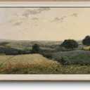 VIYYIEA Framed Canvas Wall Art, Landscape Wall Art for Living Room, Vintage Natural Oil Painting Picture, Beautiful Scenery Home Decor, Bathroom Wall Decor -Summer Landscape-(24"x36")