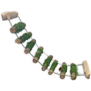Jumping Spider Rope Bridge,A Solid Wood Climbing Suspension Bridge, a Jumping Spider Enclosure Accessory, Handmade, a Spider Jump Platform, Used As a Decorative Accessory for Small Reptile Enclosures