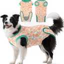 HeavenEye Dog Surgery Recovery Suit Onesies-Soft Cone Alternative for Female & Male Dogs, Post-Op Protective Wear, Stop Licking, Comfy Body Suit for Spay/Neuter After Surgery (Orange, 2XL)