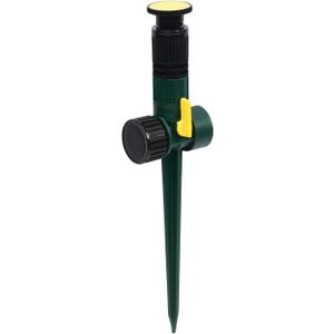 Melnor Multi Adjustable Lawn Sprinkler on a Spike with Integrated Flow-Control, Waters Up to 30 ft. Diameter, Adjustable Spray Angle ,Direction and Length, Pack of 2