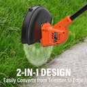MAXLANDER Weed Wacker Cordless, 20V 10 Inch Weed Wacker Battery Operated, Lightweight String Trimmer and Edger Trimmer with 8 Pcs Replace Spool Trimmer Lines, 2x2.0 Ah Battery and Charger Included