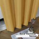 Gwine Gold Short Curtains 2 Panels Set, Light Filtering Faux Linen Textured Small Kitchen Curtains Over Sink, Rod Pocket Tier Curtain for Bathroom Basement RV Camper, Each 30" Wx24 L, 2PCS