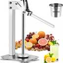 Heavy Duty Lemon Smasher Lemon Muddler for Lemonade Stand Commercial Lemon Squeezer Stainless Steel Fruit & Nut Crusher with 1 PCS Stainless Steel Cup