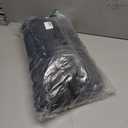 GRAN ORIENTE Women's Faux Leather Coat with Faux Fur Collar,Winter Warm Belted Mid Length Trim Jacket Fur Lined with Hood (Black)