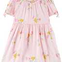 OshKosh B'Gosh Girls' Dress, Pink Floral Print, 6-6X