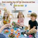 Dough Play Sets for Kids 2-4, Dinosaur Noodle Maker Toy, Toddler Play Clay Kit with Dinosaur Modle Eggs, Arts and Crafts Tools Gift for 3 4 5 6 7 8 Year Old Girls Boys