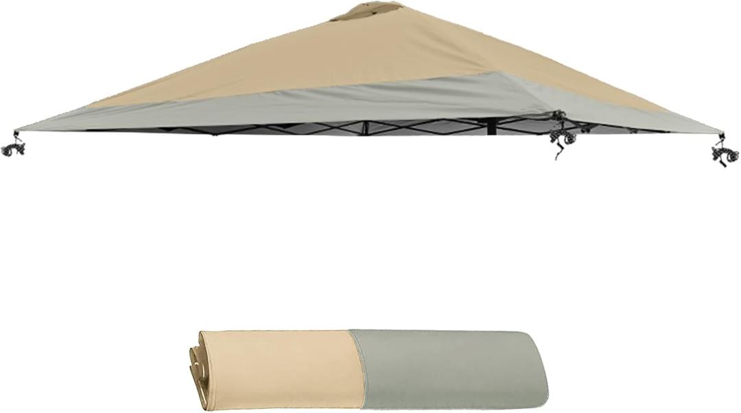 13x13 Canopy Replacement Top Cover,Single Tier Waterproof Instant Canopy Vented TopSilver Coated Oxford Pop Up Canopy Replacement Cover for Garden Camping(Top Only,396 * 396cm