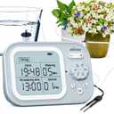 Automatic Plant Waterer Indoor Self Watering System for 15 Potted Plants, Auto Drip Irrigation Kit Programmable Water Timer with Smart Humidity Detection, Blue