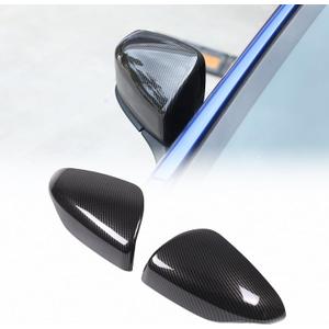 Side Rearview Mirror Guard Cover Trim Compatible with Subaru WRX 2022 2023, Door Rear View Mirror Cover Cap, Add On Style Mirror Caps WRX Accessories (carbon fiber pattern)