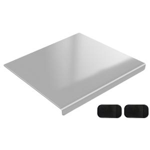 304 Stainless Steel Cutting Board with 2 Pack Non-Slip Mats, Yoposeo Heavy Duty Baking Cutting Chopping Boards for Kitchen, Meat, Fruits, Vegetables, Bread and Baking (23.6" X 15.7"/ 60 X 40cm)