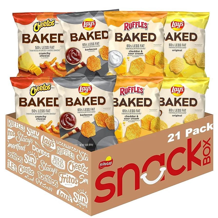 Frito-Lay Baked Variety Pack, 0.875 Ounce Snack Bags (Pack of 21), Best By: 07/29/25