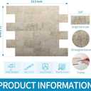 Art3d 10-Pack Peel and Stick Wall Tile for Backsplash, Stick on Stone Tile for Kitchen Bathroom Fireplace Vanitity in Stone Beige