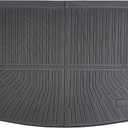 Trunk Liner for 2020-2023 Kia Seltos 3D Custom Fit All-Weather TPE Material Waterproof Car Cargo Liner Mat, Black