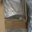 Deco 79 Metal Indoor Outdoor Planter Deep Dome Speckled Large Planter Pot with Gold Stands, Set of 2 Planters 22", 19"H, White