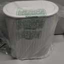 KSSKSS 1.8 Gallons Small White Bathroom Trash Can with Lid, Slim Bathroom Garbage Bin, Removable Liner Bucket, Dog Proof Trash Can with Pop-Up Lid for Bedroom,Toilet