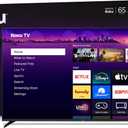Roku Smart TV  65-Inch Pro Series, Mini-LED TV  RokuTV with Backlit Voice Remote Pro  Flat Screen 4K QLED Television with 120Hz Refresh Rate & Dolby Vision IQ, Live News, Sports, Entertainment