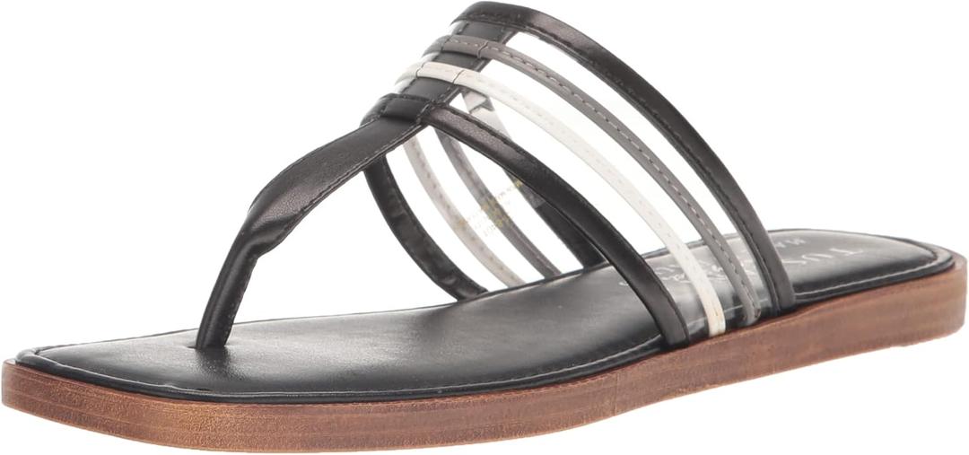 Easy Street Women's Antea Slide Sandal (8 Wide, Black Multi) Easy Street Women's Antea Slide Sandal (8 Wide, Black Multi)