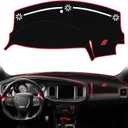 Dash Cover for Dodge Charger Accessories 2011-2022 2023 Dashboard Cover Mat Sunshade No Glare UV Rays Protector Nonslip Interior Pad (Red)