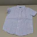 The Children's Place Baby Boys' and Toddler Poplin Short Sleeve Button Down Shirt (5T, Breeze Plaid)