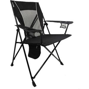 Kijaro Foldable Camping Chair, Vik Black, Polyester, Mesh, Steel, Portable, Durable, Unisex
