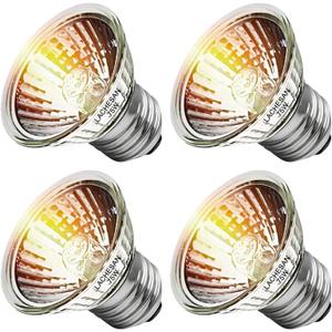 4-Pack 75W UVA Bulbs, Fit E26 Heat Reptile Lamp, Light Turtle Heat Lamp for Reptiles and Amphibian Tanks, Terrariums and Cages, Works with Various Lamp Fixtures