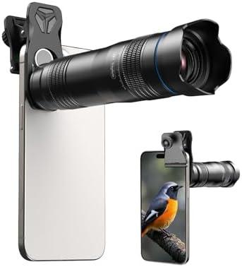 MIAO LAB 28X HD Telephoto Lens for iPhone/Samsung/Android, High Power Telephoto Camera Lens with Universal Clip Compatibility Most Smartphone