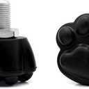 2 Pack Toe Stops Roller Skates Rubber Brake Block 82A Cat Paw Toe Stoppers for Quad Skates Replacement Skate Accessories (Black)
