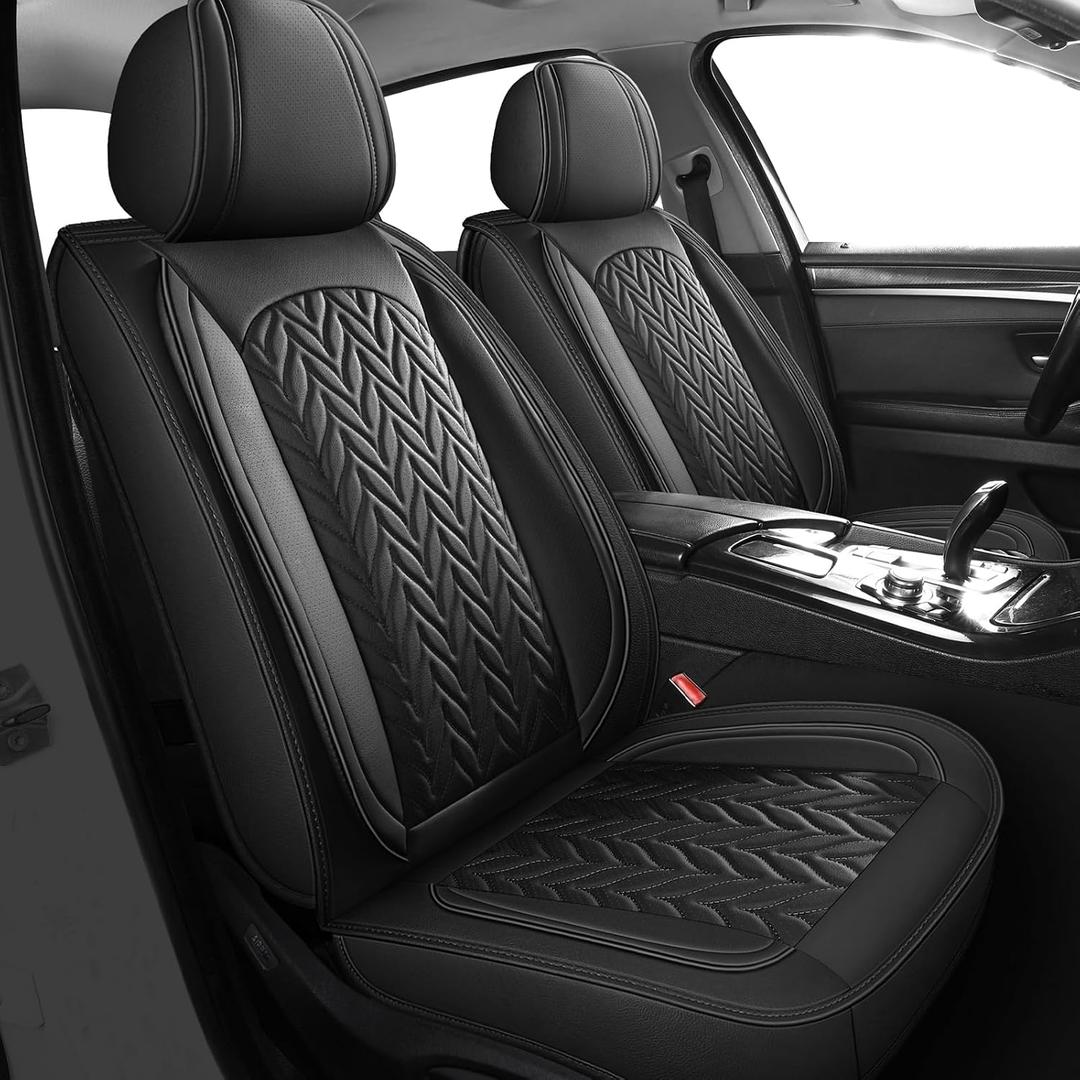 Seat Covers Full Set, Leather Car Seat Covers for SUV,Truck,Sedan