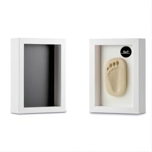 5x7 Shadow Box Picture Frame, Deep 1.77 Display Case with Real Glass, Removable Inner Frame & Black/White Mat for DIY Display of Baby Wedding Memories Crafts Medals & Photos (White, 2pcs)