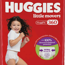 Huggies Size 6 Baby Diapers, Little Movers HuggFit 360 Baby Diapers with 360 Waistband, Size 6  Packs of 52