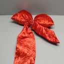 Red Velvet Bows for Christmas Tree Ornaments Plush Stuffed Bow for Christmas Tree Holiday Wedding Party Supplies