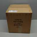 Ceramic Rustic Vase, 10.8 Inch Farmhouse Minimalist Tall Flower Vase for Table, Living Room, Home Decor, Bathroom, Holiday, Wedding, Set of 1, Sandstone White