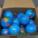 50 Pcs Globe Stress Balls 3 Inch World Stress Balls Mini Globe Planet Soft Foam Stress Ball Toy Bulk Educational for School, Classroom, Party Favors