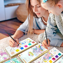 Paint with Water with paint brush & 6paint colors (4Pack)