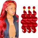 #27 Blonde Bundles Human Hair Body Wave Bundles 26 26 26 Inch 3 Bundle Unprocessed Brazilian Virgin Hair Honey Blonde Body Wave Human Hair Extensions 50 Gram Per Bundle