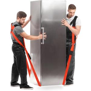 Ytonet Moving Straps, Lifting Straps for Move Furniture, 2-Person Shoulder Lifting and Moving System for Appliances, Mattresses, Heavy Objects up to 800lbs, 145 Inches Long Easy to Move, Lift, Orange