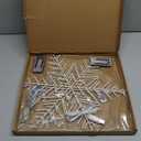 Zimati Christmas Window Lights Decorations, 2 Packs 14" Cool White Snowflake Lights with 8 Lighting Modes Remote Control Timer, USB Powered for Home Xmas Party Decor