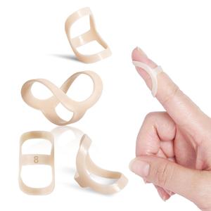 Oval Finger Splint 6 pcs, Finger Splints for Arthritis, Mallet Finger, Trigger Finger Splint, hypermobility(EDS) finger For Thumb/Middle,/Index/Pinky or Ring Finger (size 2,3 each 3 pcs)