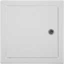 8" x 8" Inch Galvanized Steel Access Panel with Key Set - Lockable Door & Hatch - Indoor/Outdoor Use - White Polymer Coating