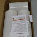 Homemory 6" 8" 10" x 4" Waterproof Outdoor Flameless Candles, Battery Operated Flickering LED Pillar Candles with Remote and Timers for Indoor, Plastic, Ivory White